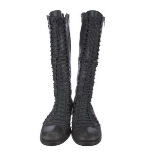 Ann Demeulemeester triple lace boots